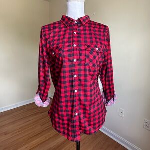 passport woman’s flannel shirt size Xl but fit large